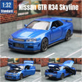 Nissan Skyline GTR R34-Model Diecast 1/32