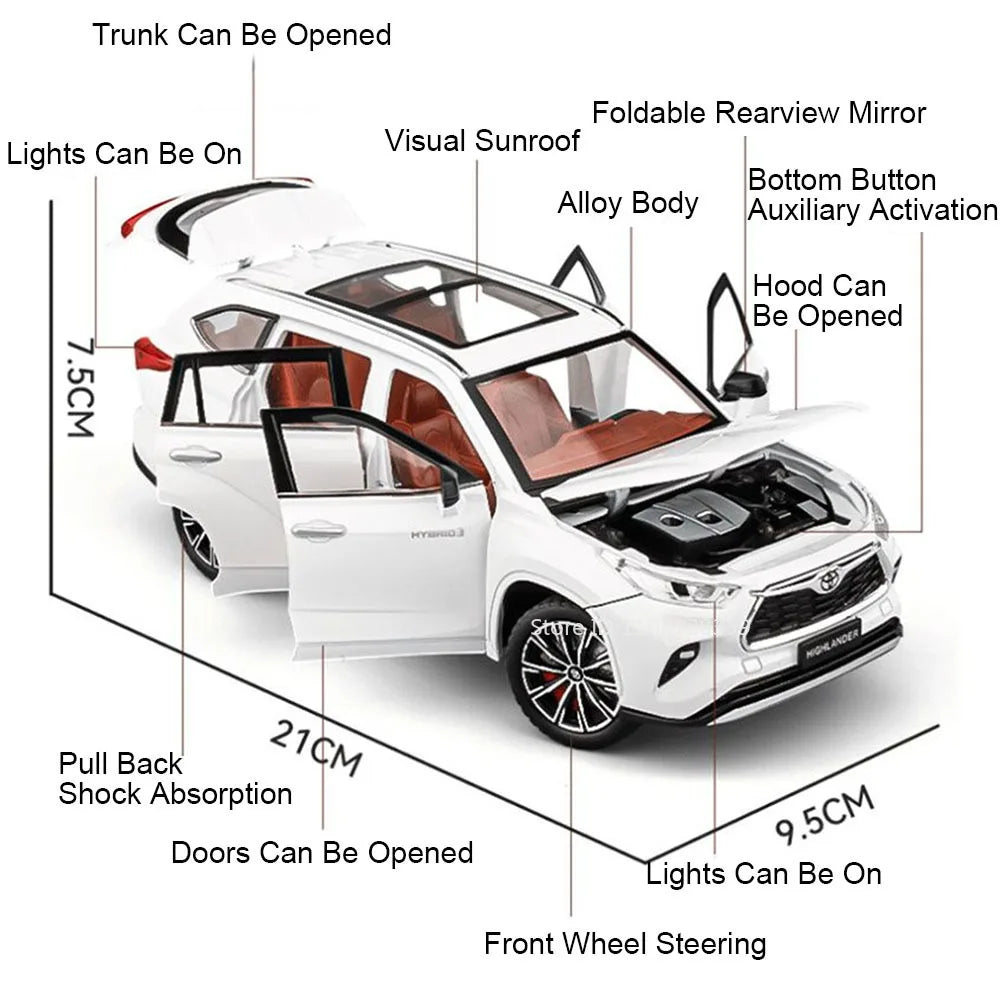 Toyota Highlander RAV4 - Model Diecast 1:24